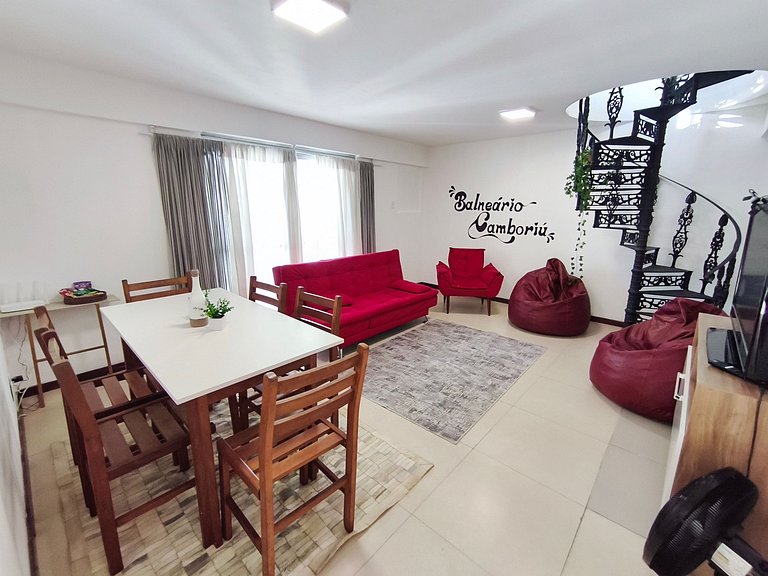 Cobertura duplex c/ terraço e churrasqueira em BC