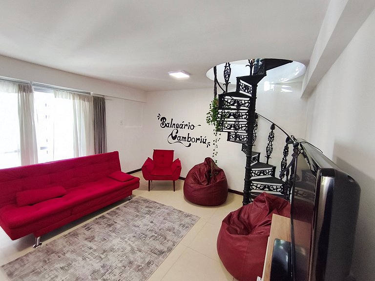 Cobertura duplex c/ terraço e churrasqueira em BC