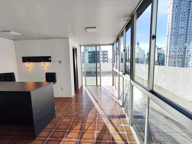 Cobertura duplex c/ terraço e churrasqueira em BC